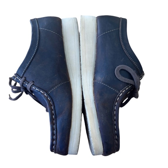 Clarks Brown Leather Women’s Wallabies Size 7M - Picture 2 of 7